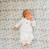 Premium Knit Fitted Crib Sheet - Trout