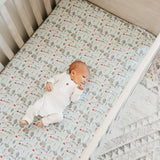 Premium Knit Fitted Crib Sheet - Trout