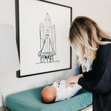 Premium Knit Diaper Changing Pad Cover - Journey