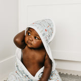 Premium Baby Knit Hooded Towel - Trout