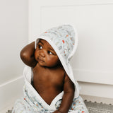 Premium Baby Knit Hooded Towel - Trout
