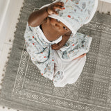 Premium Baby Knit Hooded Towel - Trout
