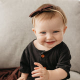 Ribbon Baby Bow - Moose