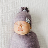 Top Knot Hat - Violet