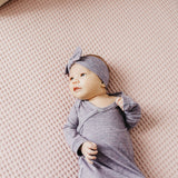Newborn Knotted Gown - Violet