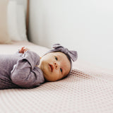 Newborn Knotted Gown - Violet