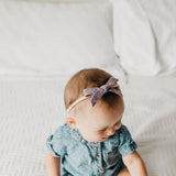 Ribbon Baby Bow - Violet