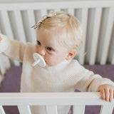 Premium Knit Fitted Crib Sheet - Violet