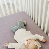 Premium Knit Fitted Crib Sheet - Violet