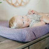 Premium Knit Diaper Changing Pad Cover - Violet