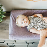 Premium Knit Diaper Changing Pad Cover - Violet