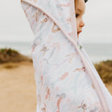 Premium Baby Knit Hooded Towel - Coral