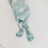 Newborn Knotted Gown - Peanut