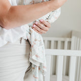 Knit Swaddle Blanket - Coral