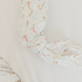 Knit Swaddle Blanket - Coral