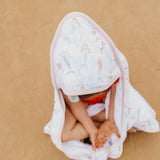 Premium Baby Knit Hooded Towel - Coral