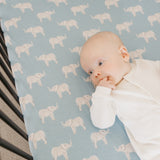 Premium Knit Fitted Crib Sheet - Peanut