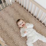 Premium Knit Fitted Crib Sheet - Fawn
