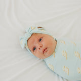 Knit Headband Bow - Bolt