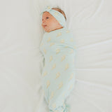 Knit Headband Bow - Bolt