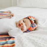 Knit Headband Bow - Serape