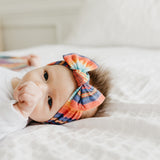 Knit Headband Bow - Serape