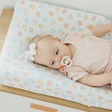 Premium Knit Diaper Changing Pad Cover - Daisy