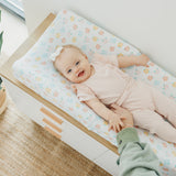 Premium Knit Diaper Changing Pad Cover - Daisy
