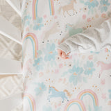 Premium Knit Fitted Crib Sheet - Whimsy