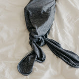 Newborn Knotted Gown - Denim