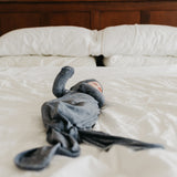 Newborn Knotted Gown - Denim