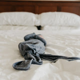 Newborn Knotted Gown - Denim