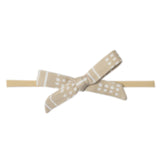Ribbon Baby Bow - Clay