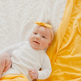 Ribbon Baby Bow - Banana