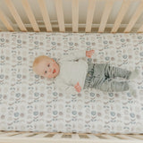 Premium Knit Fitted Crib Sheet - Eclipse