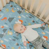 Premium Knit Fitted Crib Sheet - Viking