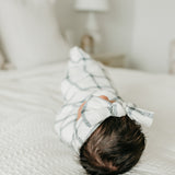 Knit Headband Bow - Ledger