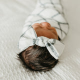 Knit Headband Bow - Ledger