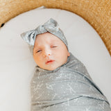 Knit Headband Bow - Astro