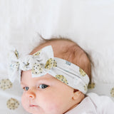 Knit Headband Bow - Chip