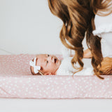 Premium Knit Diaper Changing Pad Cover - Lucy