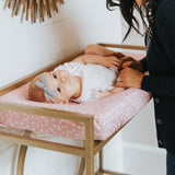 Premium Knit Diaper Changing Pad Cover - Lucy