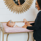 Premium Knit Diaper Changing Pad Cover - Lucy