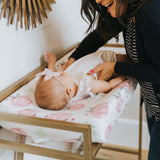 Premium Knit Diaper Changing Pad Cover - Grace