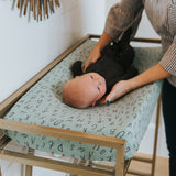 Premium Knit Diaper Changing Pad Cover - Poe