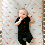 Premium Knit Fitted Crib Sheet - Copper