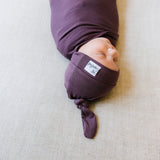 Top Knot Hat - Plum
