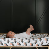Premium Knit Diaper Changing Pad Cover - Bison
