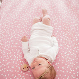 Premium Knit Fitted Crib Sheet - Lucy