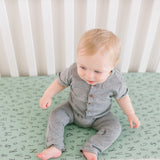 Premium Knit Fitted Crib Sheet - Poe
